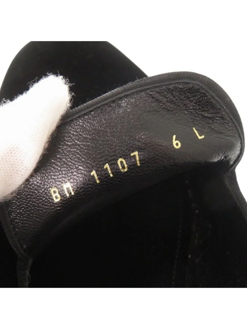 Louis Vuitton Auteuil Velour 6 Black Loafers Opera Shoes Flat